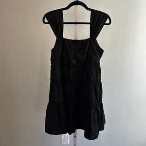 Forever 21 Black Tiered Mini Dress